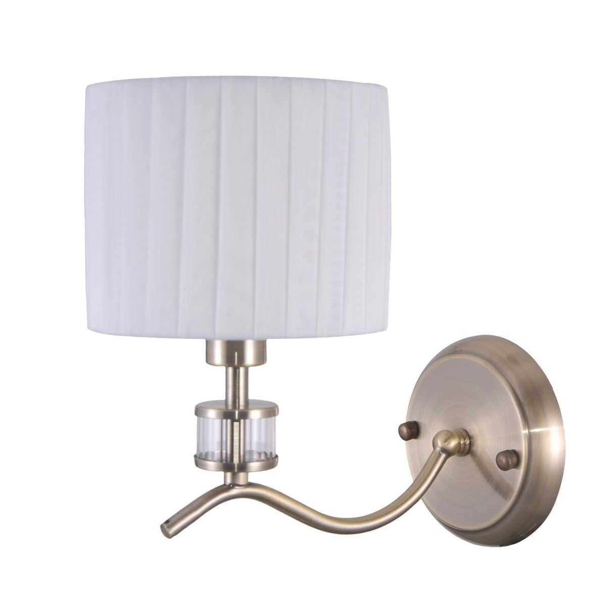 Italux WL-28343-1 nástěnná lampa Ferlena 1x40W | E14 | IP20 - barva bronz/bílá - Dekolamp s.r.o.