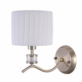Italux WL-28343-1 nástěnná lampa Ferlena 1x40W | E14 | IP20 - barva bronz/bílá