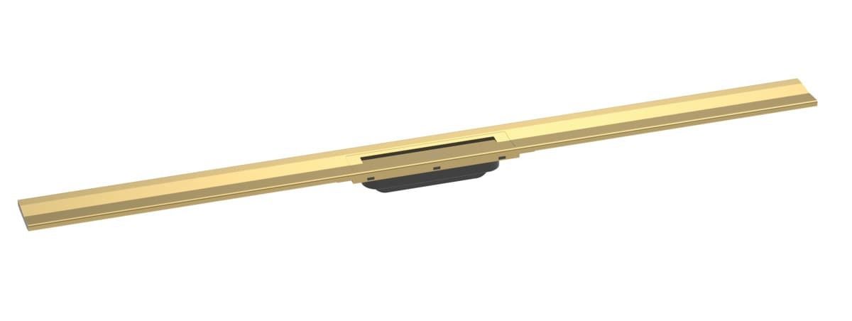 Sprchový žlab Hansgrohe RainDrain Flex 120 cm nerez leštěný vzhled zlata 56054990 - Siko - koupelny - kuchyně