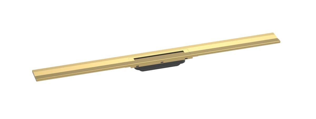 Sprchový žlab Hansgrohe RainDrain Flex 100 cm nerez leštěný vzhled zlata 56053990 - Siko - koupelny - kuchyně