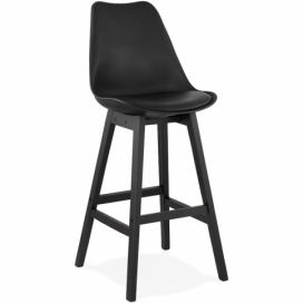 Hnědá/černá barová židle Kokoon Madle