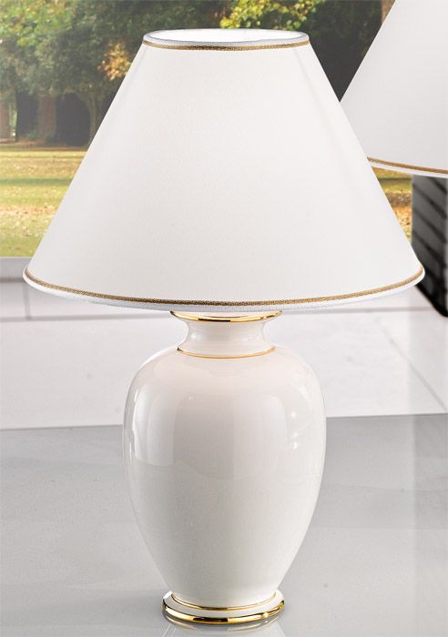 Keramická stolní lampa Avorio 0014.74.6 - Osvětlení.com