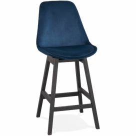 Modrá/černá barová židle Kokoon Lisa Mini