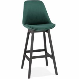 KoKoon Design Zelená/černá barová židle Kokoon Lisa