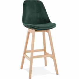 Zelená/přírodní barová židle Kokoon Lisa