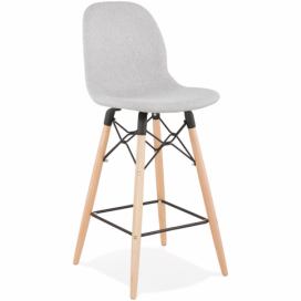 KoKoon Design Světle šedá barová židle Kokoon Hana Mini