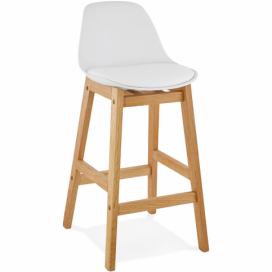 KoKoon Design Bílá barová židle Kokoon Nelody Mini
