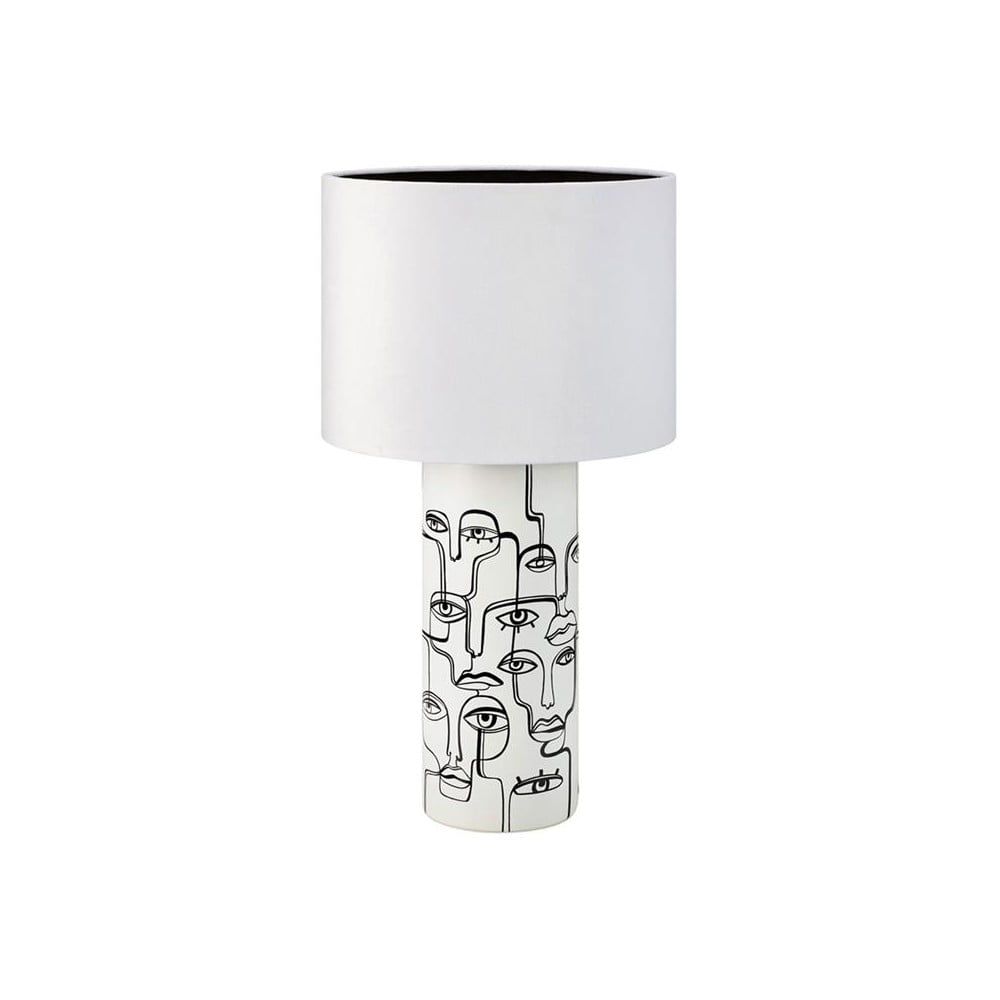 Bílá stolní lampa s potiskem Markslöjd Family, výška 61,5 cm - Bonami.cz