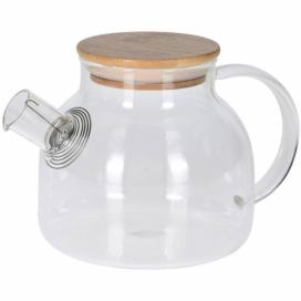 EH Excellent Houseware Skleněná čajová konvice s kovovým filtrem, 1000 ml