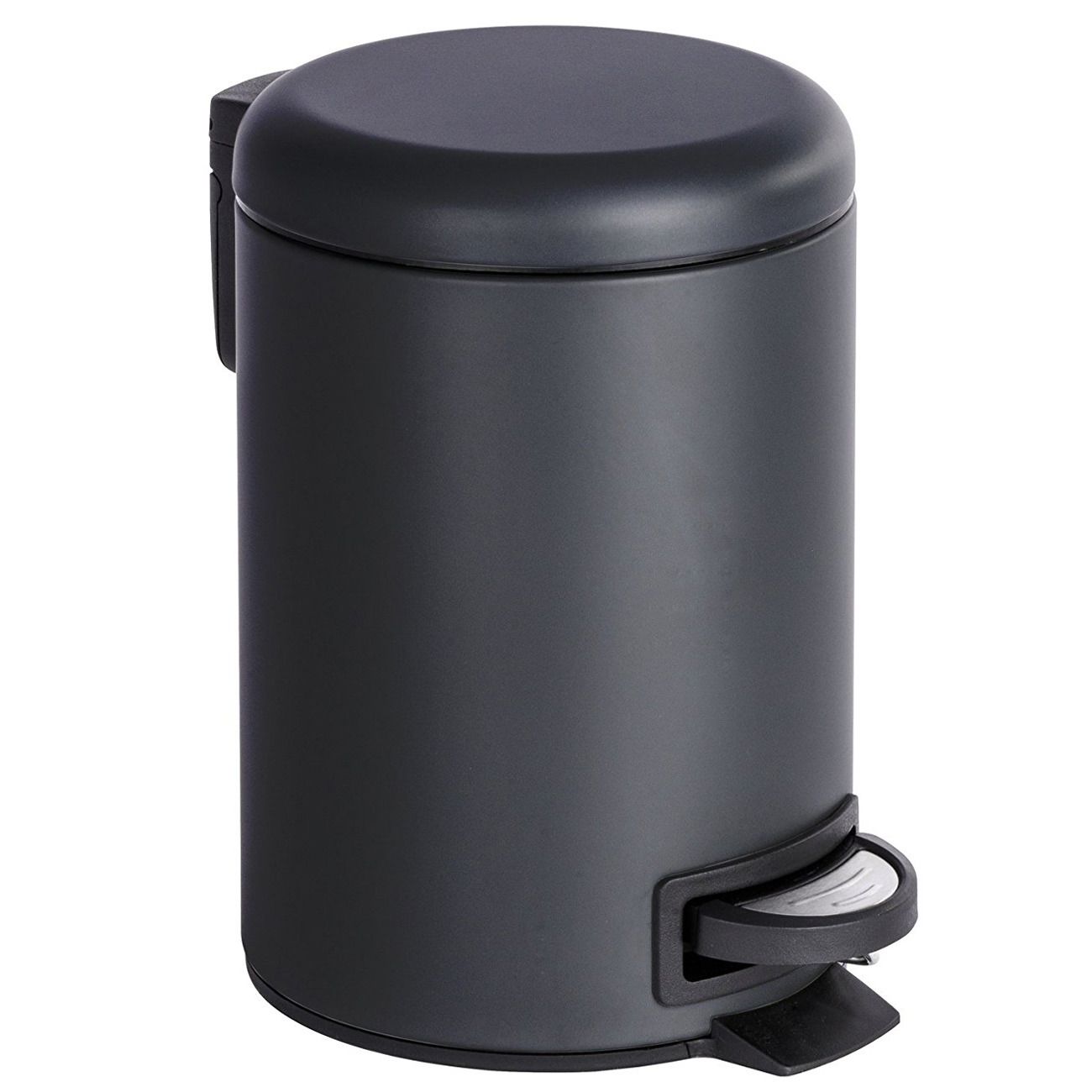 Koupelnový koš na odpadky v černé barvě LEMAN MATT 3 l, 25 x 23 cm, WENKO - EDAXO.CZ s.r.o.
