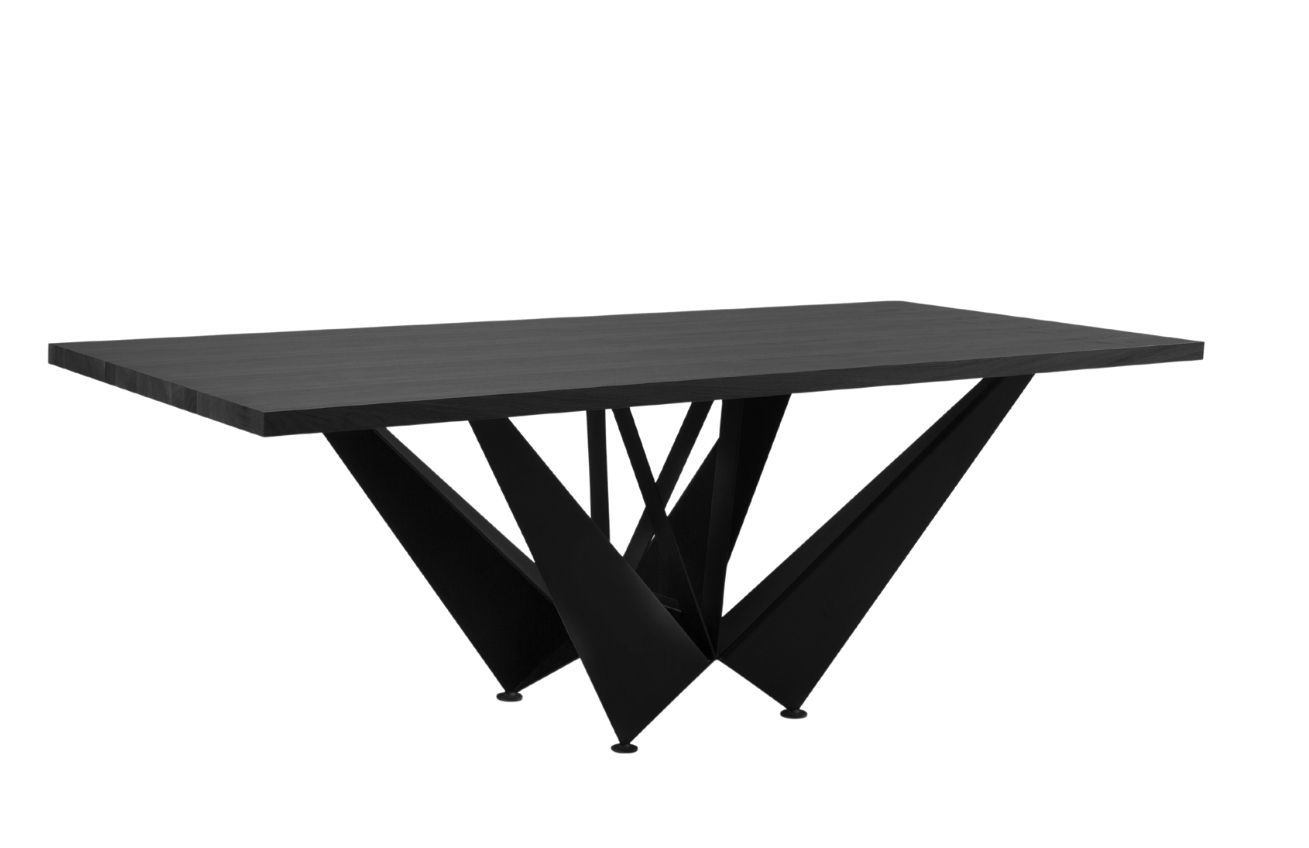 Černý dubový jídelní stůl Windsor & Co Volans 260 x 100 cm - Designovynabytek.cz