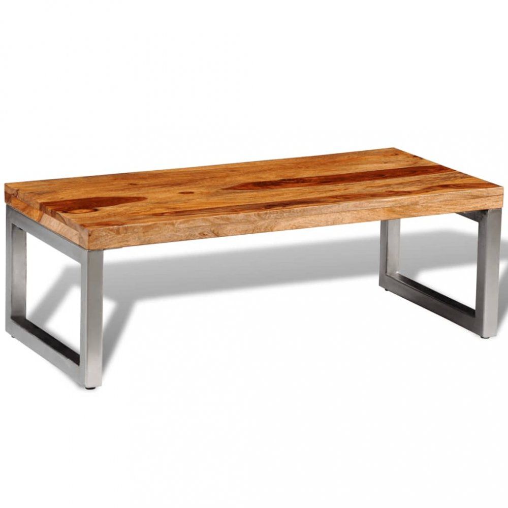 Konferenční stolek masivní dřevo / kov Dekorhome Sheesham - DEKORHOME.CZ