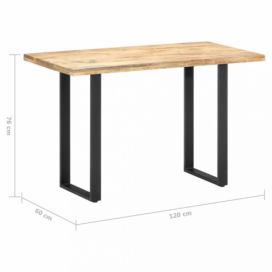 Jídelní stůl mangovníkové dřevo / kov 120x60x76 cm