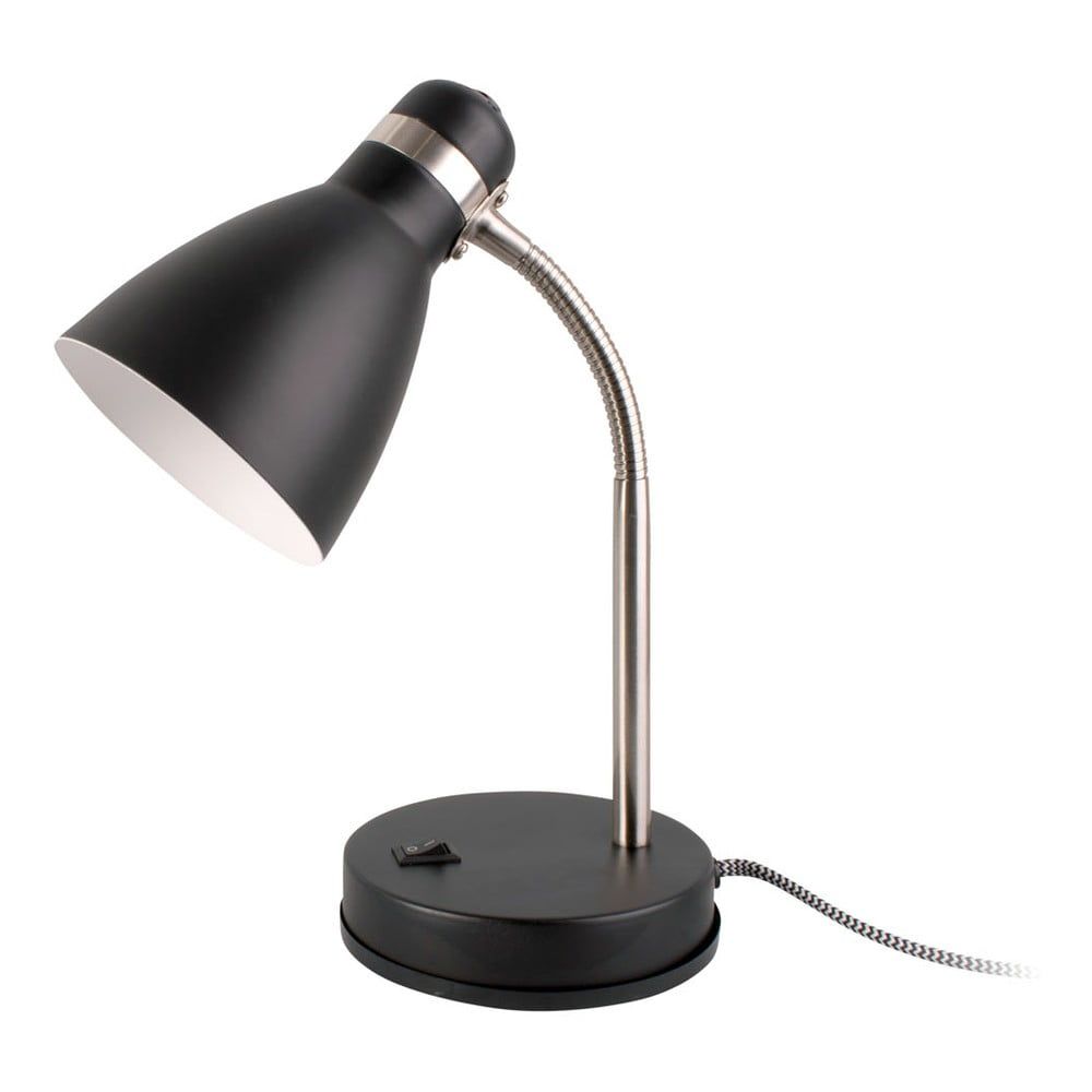Černá stolní lampa Leitmotiv Study, výška 30 cm - Bonami.cz