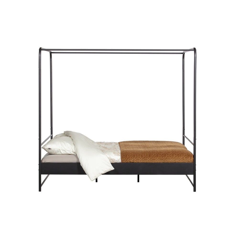 Černá dvoulůžková kovová postel vtwonen Bunk, 160 x 200 cm - Bonami.cz