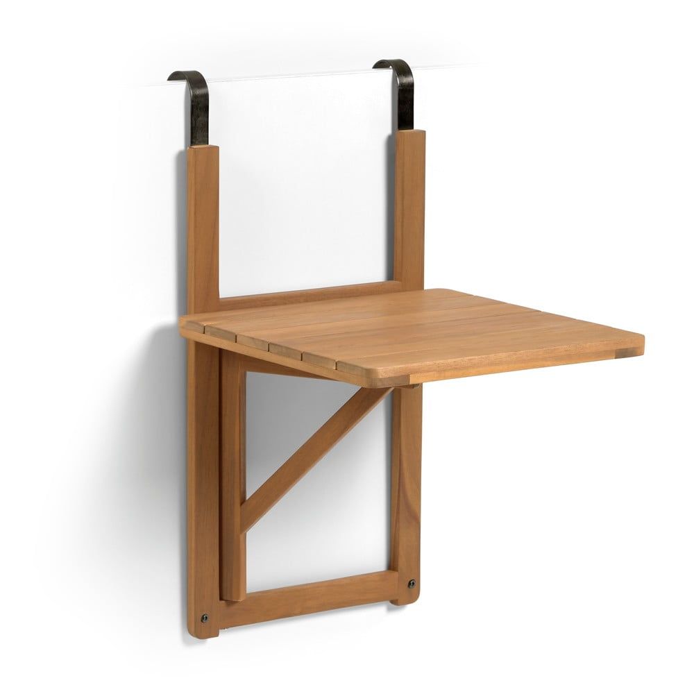 Nástěnný skládací balkonový stolek z akáciového dřeva Kave Home Amarilis - Bonami.cz