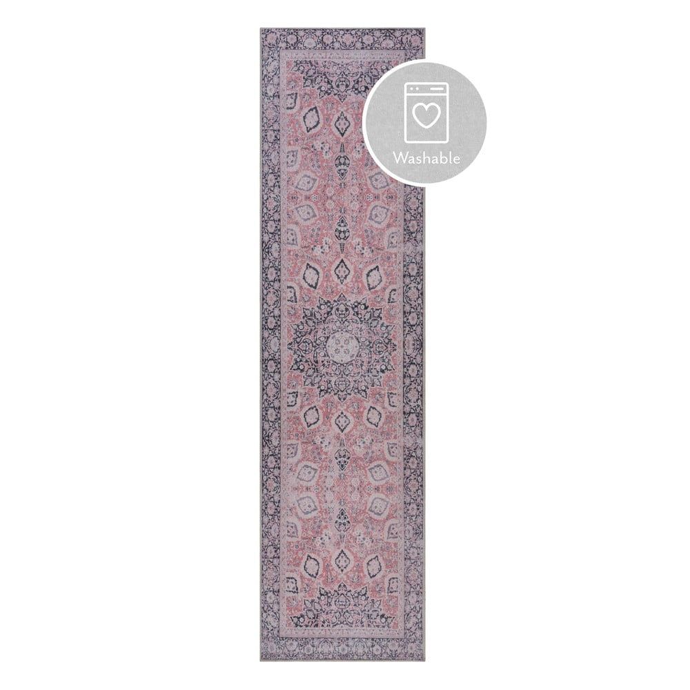 Růžový pratelný koberec běhoun 60x230 cm FOLD Somerton – Flair Rugs - Bonami.cz