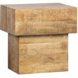 Hoorns Masivní mangový odkládací stolek Baltonio 50 x 35 cm