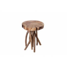 Noble Home Odkládací stolek Tobaro, 45 cm, teak