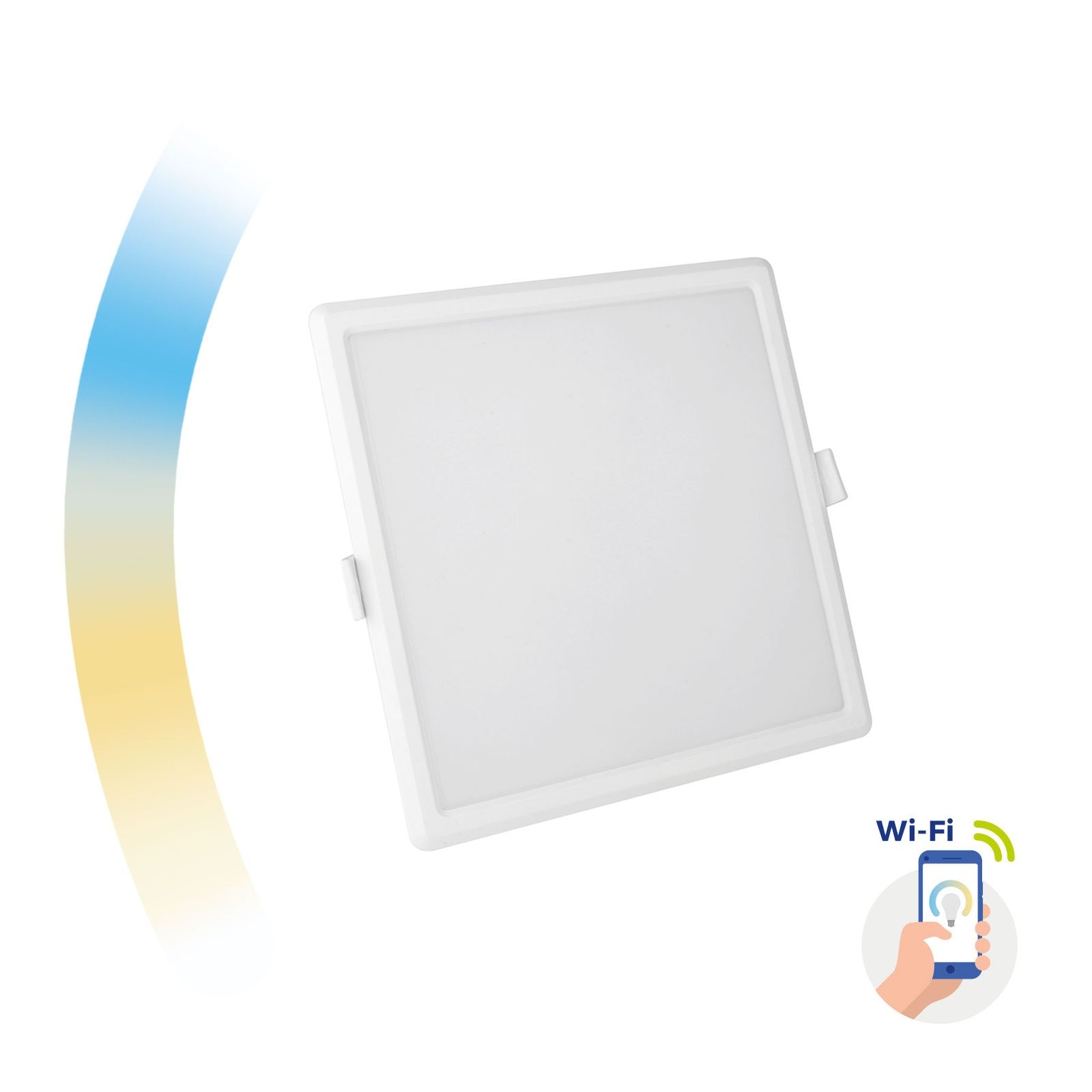 Stropní vestavné svítidlo LED panel smart, chytré, Tuya, WiFi, Google Assistant, Amazon Alexa ALGINE - SLI038019CCT - Wojnarowscy - A-LIGHT s.r.o.