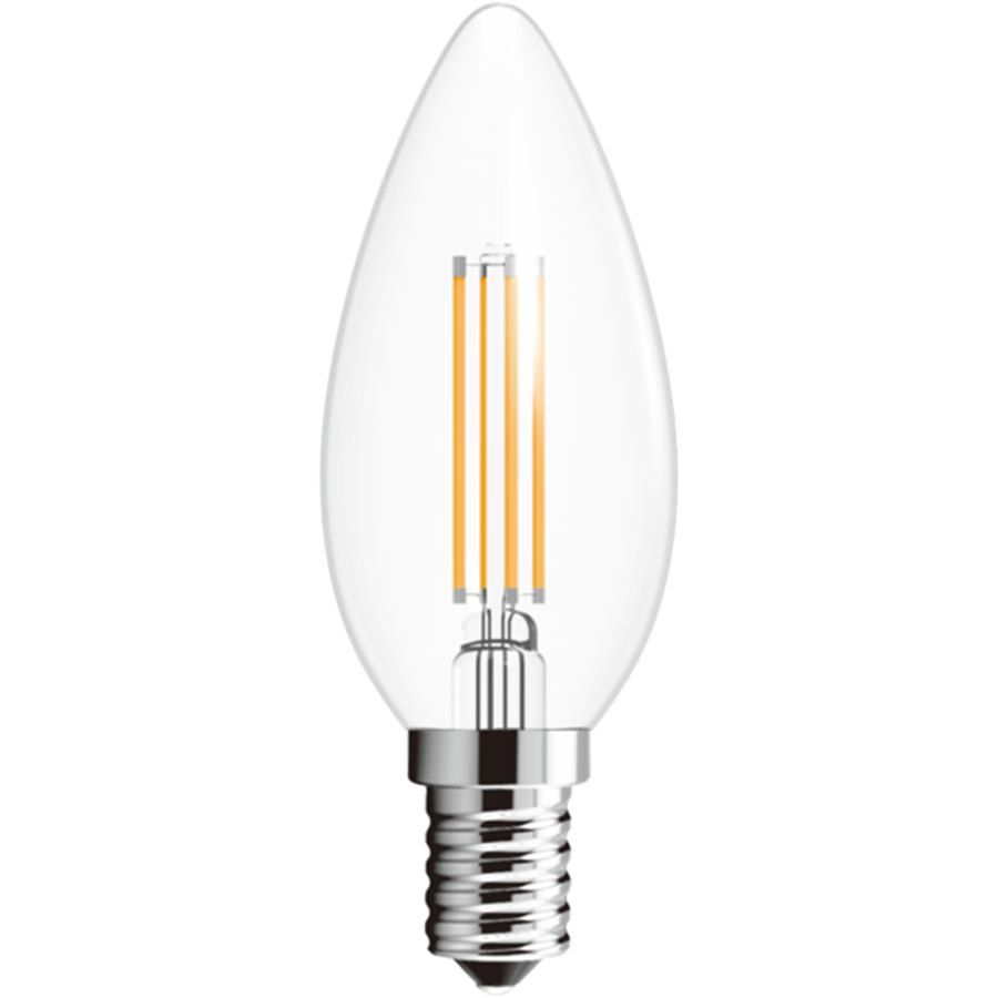 LED žárovka svíčková E14 C35 čirá LED žárovka svíčková C35 E14 4W čirá teplá 400LM - 10583 - Globo - A-LIGHT s.r.o.