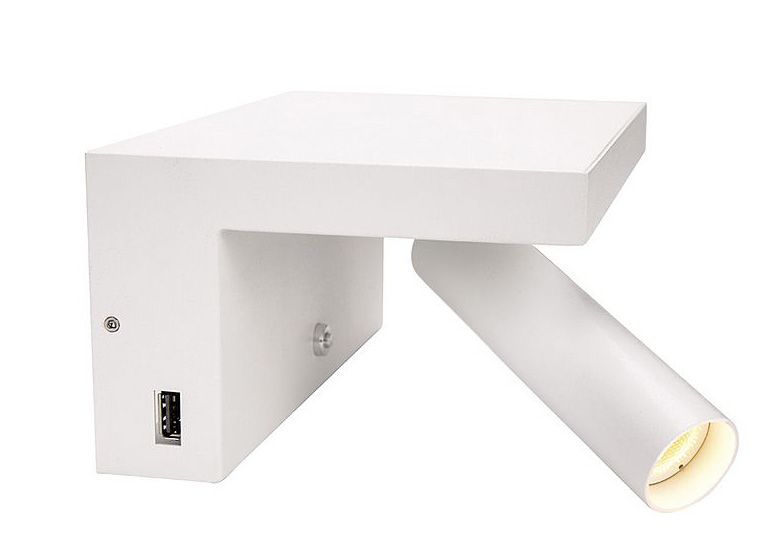 Nástěnné bodové svítidlo KARPO Bedside WL LED 6,6W USB - 1002140 - Big White - A-LIGHT s.r.o.