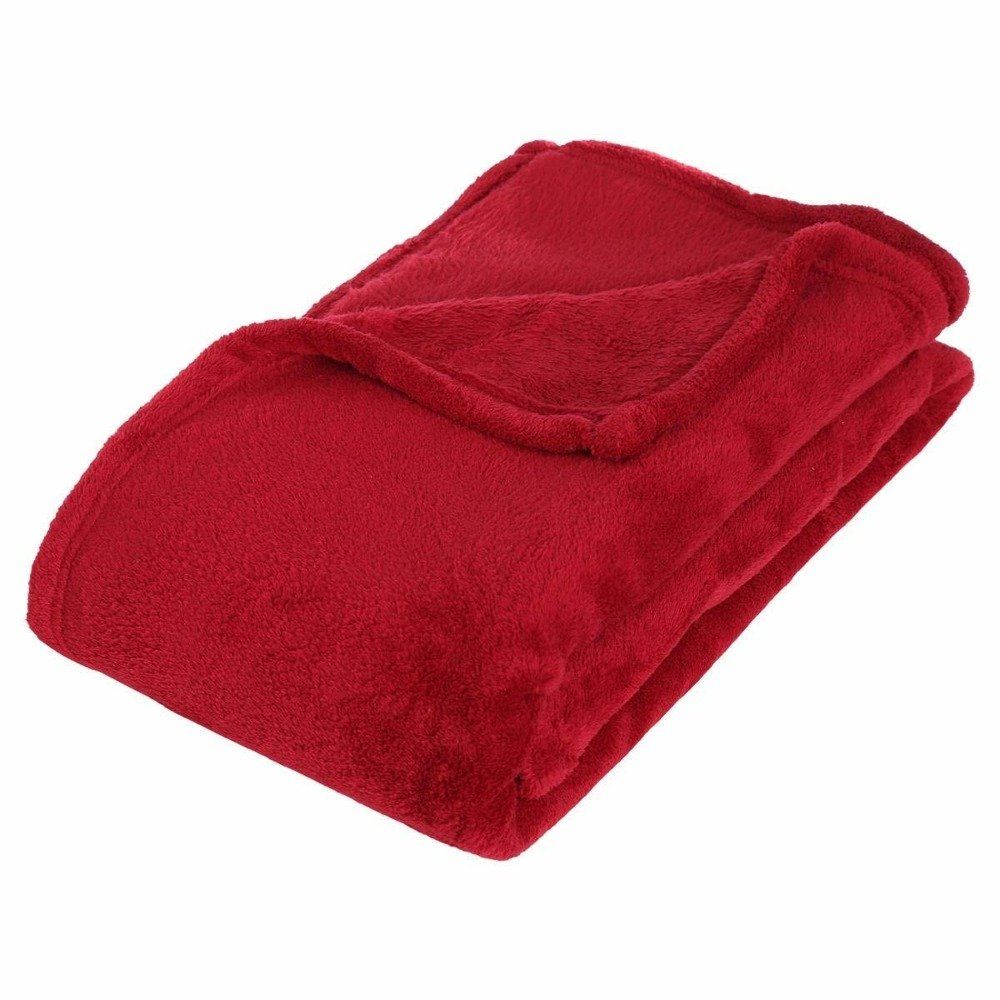 Atmosphera Červená deka z mikrovlákna, 150 x 125 cm - EMAKO.CZ s.r.o.