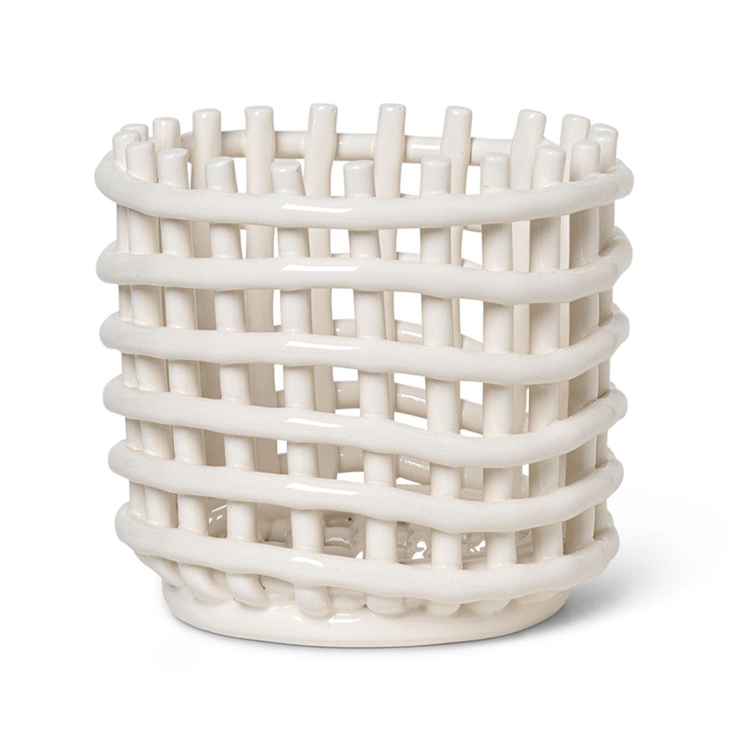 Ferm Living designové úložné koše Ceramic Basket S - DESIGNPROPAGANDA