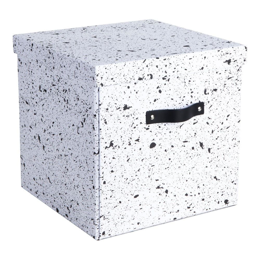 Černo-bílá úložná krabice Bigso Box of Sweden Logan - Bonami.cz