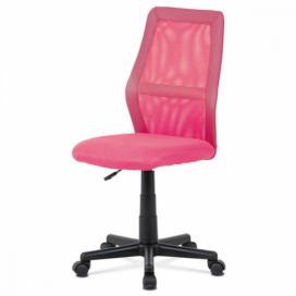 Dětská kancelářská židle KA-Z101 síťovina / ekokůže Autronic Růžová