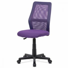 Dětská kancelářská židle KA-Z101 síťovina / ekokůže Autronic Fialová