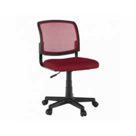 Kancelářská židle, tmavočervená/černá, RAMIZA