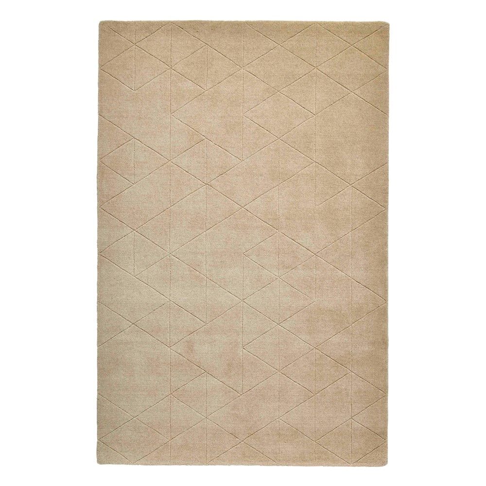 Béžový vlněný koberec Think Rugs Kasbah, 150 x 230 cm - Bonami.cz