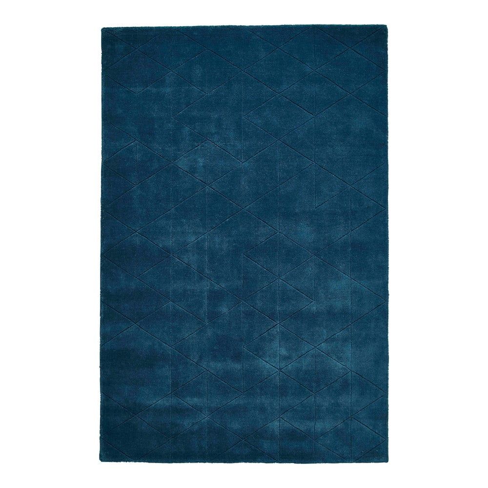 Modrý vlněný koberec Think Rugs Kasbah, 120 x 170 cm - Bonami.cz