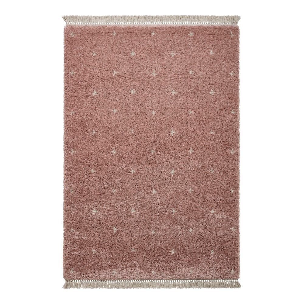 Růžový koberec Think Rugs Boho Dots, 120 x 170 cm - Bonami.cz