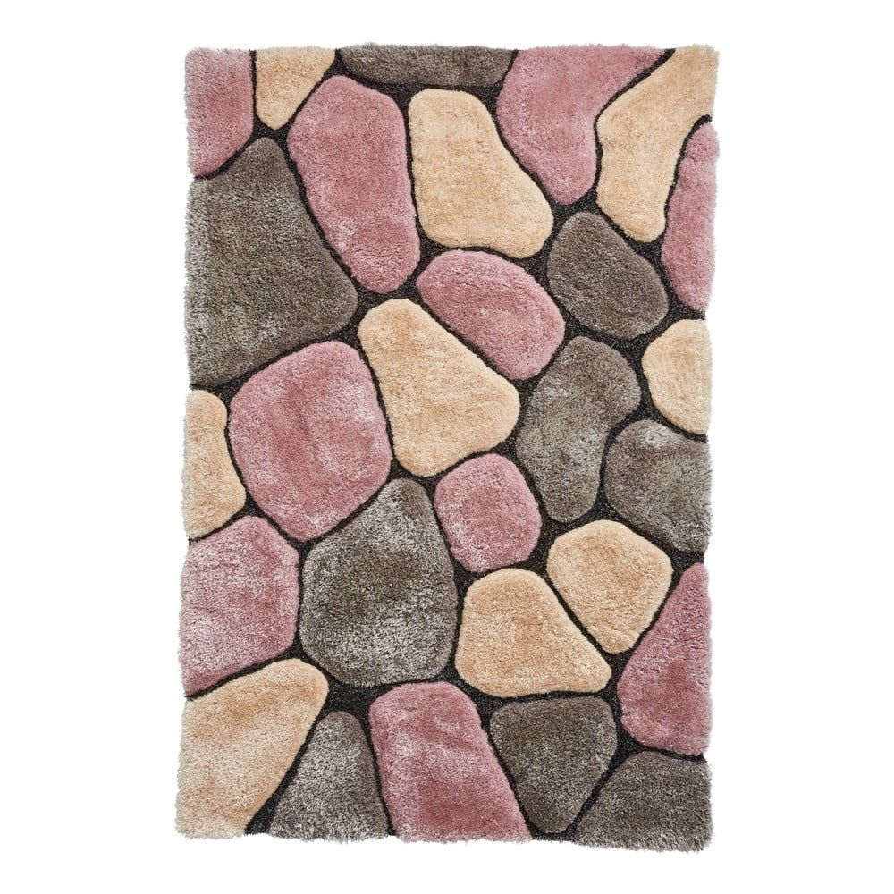Šedo-růžový koberec Think Rugs Noble House Rock, 120 x 170 cm - Bonami.cz