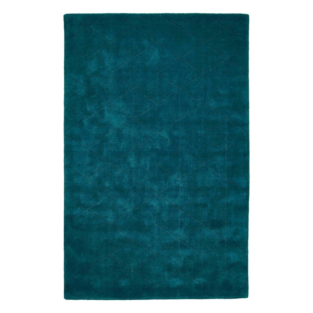 Smaragdově zelený vlněný koberec Think Rugs Kasbah, 120 x 170 cm - Bonami.cz