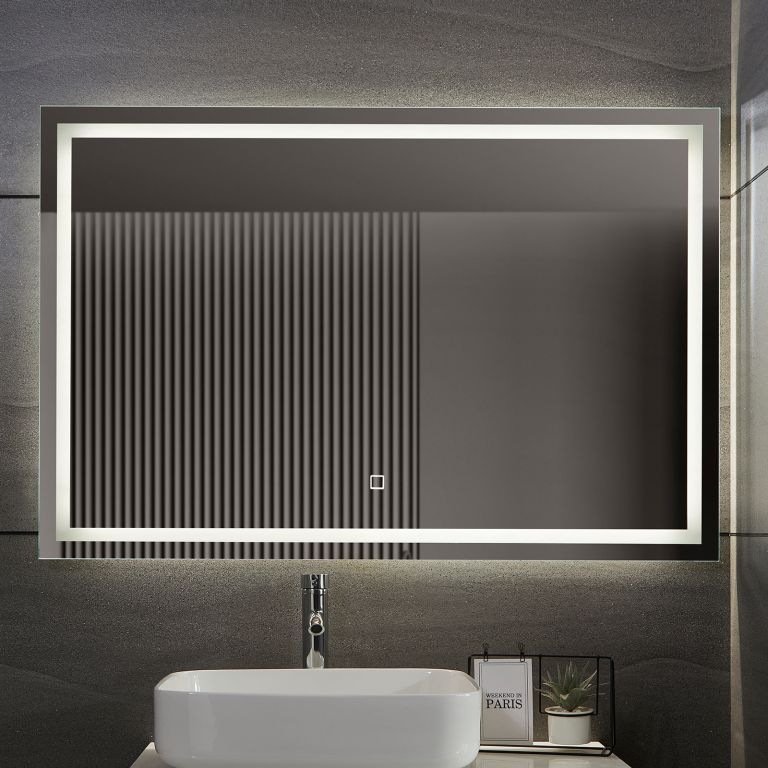   Aquamarin Koupelnové zrcadlo s LED osvětlením, 120 x 80 cm\r\n - Kokiskashop.cz