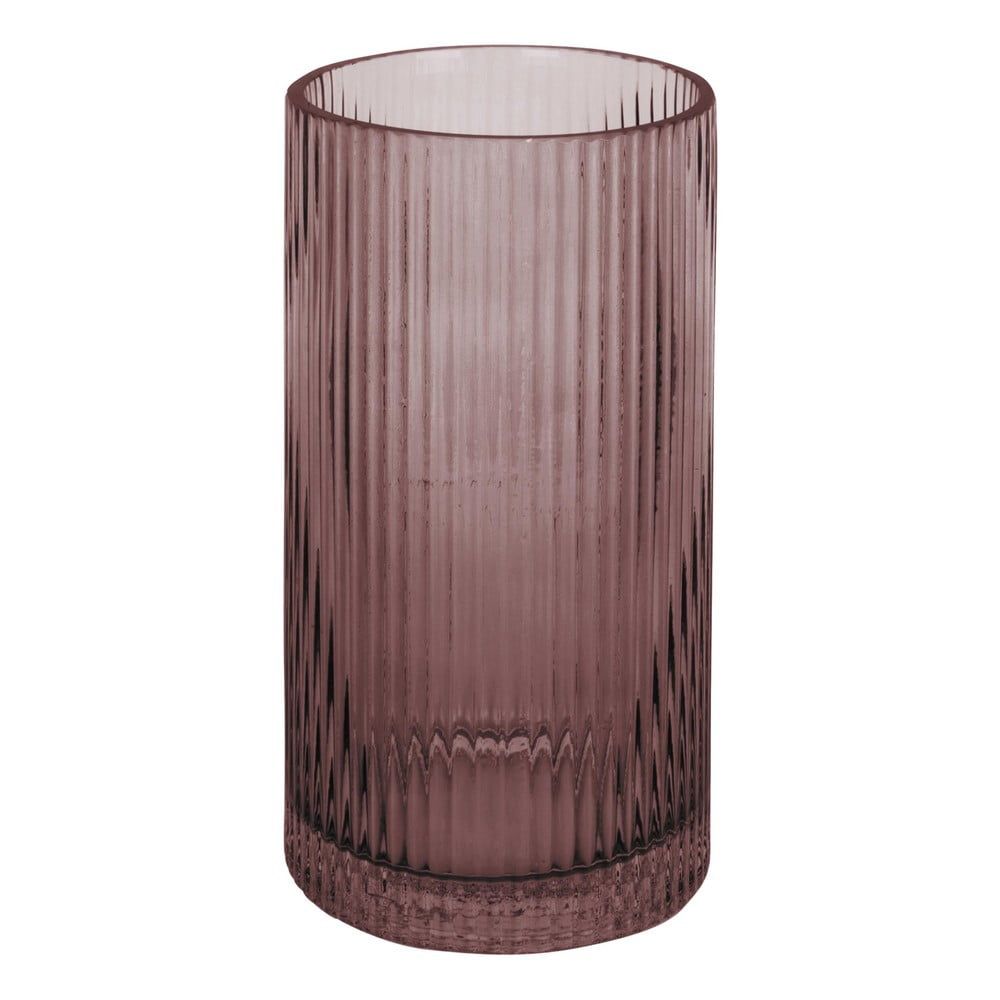 Hnědá skleněná váza PT LIVING Allure, výška 20 cm - Bonami.cz