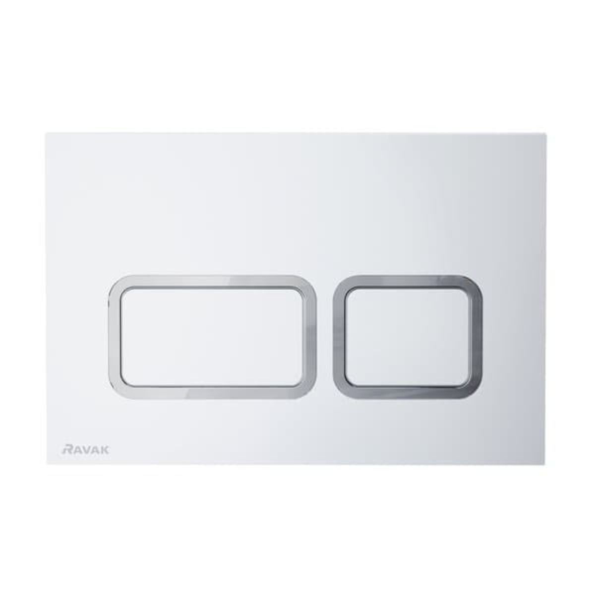 Ovládací tlačítko Ravak Twin kov Satin X01739 - Siko - koupelny - kuchyně