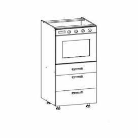 Black red white DPS3-60/143-2SMB dolní skříňka pro vestavné spotřebiče kuchyně Edan