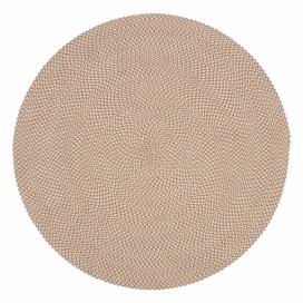 Béžový koberec z recyklovaného plastu Kave Home Rodhe, ø 150 cm Bonami.cz