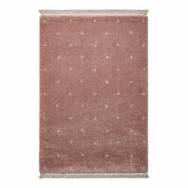 Růžový koberec Think Rugs Boho Dots, 120 x 170 cm Bonami.cz