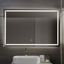   Aquamarin Koupelnové zrcadlo s LED osvětlením, 120 x 80 cm\r\n