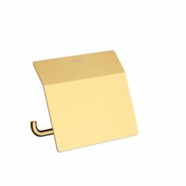 Držák toaletního papíru Hansgrohe AddStoris leštěný vzhled zlata 41753990
