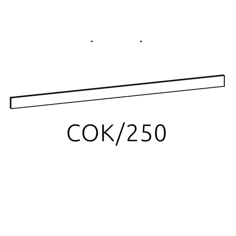 COK/250 soklová lišta vhodná pro nožičky 10 cm - Nábytek Natali s.r.o.
