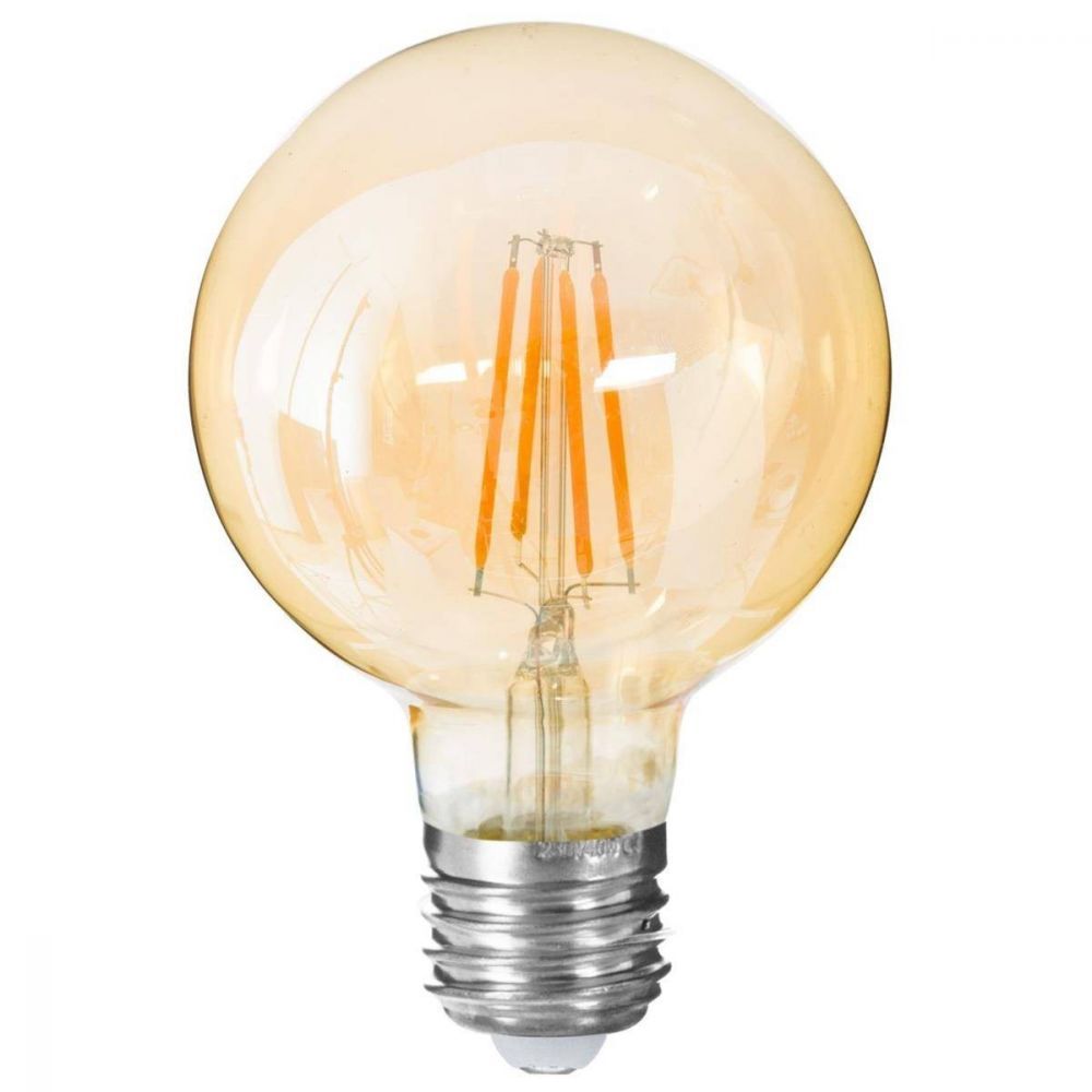 DekorStyle LED žárovka Amber I Straight 2W E27 teplá bílá - Houseland.cz