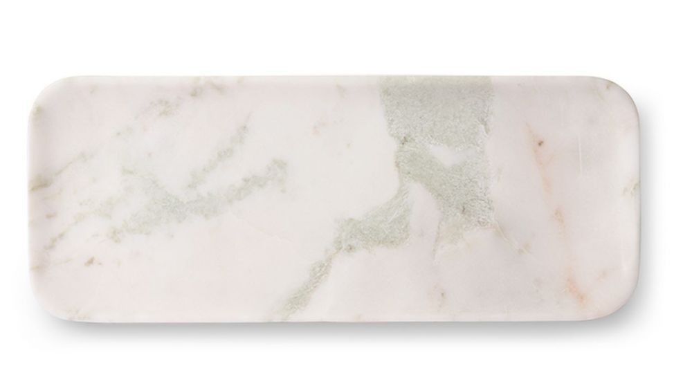 Luxusní bílý mramorový podnos  Marble white - 30*12*1,5cm   HKLIVING - LaHome - vintage dekorace