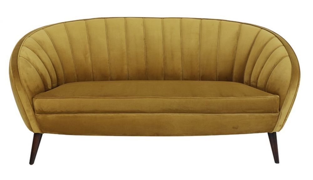 Okrová designová pohovka Almond ocher - 160*72*79cm Light & Living - LaHome - vintage dekorace