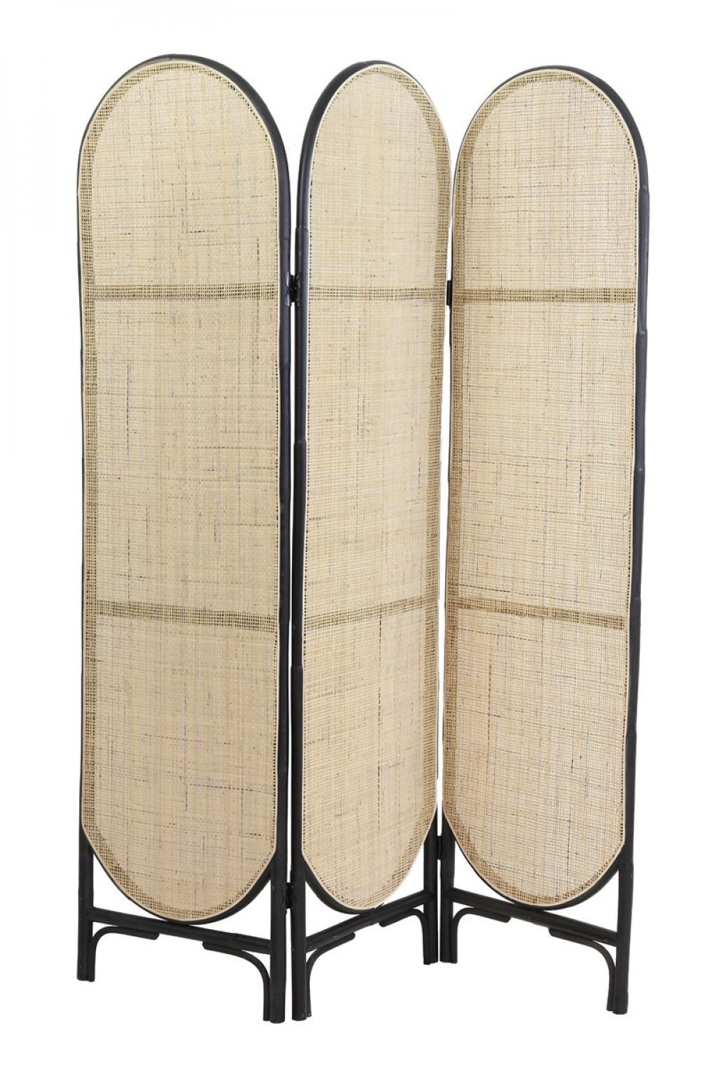 Přírodně-černý bambusový paravan Herwin black - 150*180 cm Light & Living - LaHome - vintage dekorace